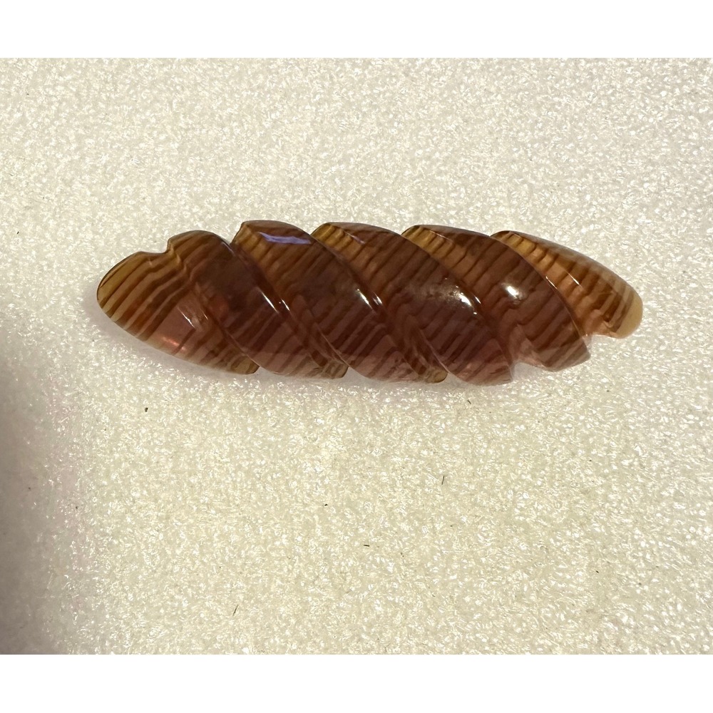 Vintage Apple Juice Carved Bakelite Pin